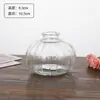 Vaso Pequeno de Atacado de Luxo Leve de Alta Qualidade, Conjunto de Arranjo de Flores para Mesa de Cabeceira Estilo Ins Transparente, Vaso de Vidro de Boca Pequena