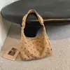 2026 Nova Moda Estilo Coreano Versátil Bolsa Tote Onda Maillard Bolinhas Grande Capacidade Bolsa de Ombro Transversal para o Dia a Dia