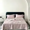 Colcha de Verão Bordada Cor Lisa Pura Tencel Lenzing de Alta Qualidade 80 Fios Lavável Amiga da Pele Para Dormir Nu Seda Gelada Colcha para Ar Condicionado de Alta Qualidade