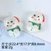 Caixa de Presente Boneco de Neve Série de Natal Sino Árvore de Natal Cola Creme Presilhas de Cabelo Corda de Cabelo Acessórios de Resina DIY