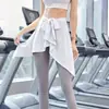 Falda de Danza Ballet Ropa Yoga Cortina Anti-Luz Falda con Tira y Toalla para Cubrir Cadera Falda Deportiva Yoga