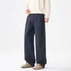 Pantalones casuales para hombre OT de mezcla de lyocell y lino, nueva colección de otoño, estilo recto holgado