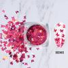 Fornecimento transfronteiriço de novas nail art belas joias borboleta nail art laser lantejoulas nail art decoração adesivos unha