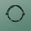 Pulsera de Ágata Verde Acuática para Mujer, Joyería Simple de Año de Nacimiento, Pulsera Tejida a Mano, Regalo de Verano para Novia, Cuentas Hechas a Mano de Estilo Fresco