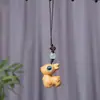 Selección de Adornos de Ciervo de Tallado Creativo en Madera de Tuya Sándalo Comiendo Ciervo de Ensueño Llavero Creativo Mango Juega Un Ciervo para Ti
