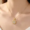 Colar Coreano de Prata de Lei S925 com Incrustação de Moissanita, Pingente Duplo Coração Simples e Luxuoso para Mulheres, Joia de Nicho de Alto Padrão