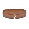 Cinto largo casual elástico transfronteiriço feminino imitação de couro costura de carro cintura larga selo com decoração de vestido cinto feminino