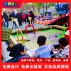 Puesto de punto escénico caliente Proyecto equipo de diversión para niños tanque de control remoto de batalla pequeña instalaciones de entretenimiento de plaza al aire libre