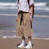 Pantalones Capri de estilo japonés para niños Holgados Combinan con todo Shorts hasta la rodilla Verano Estilo americano Marca de moda Ins Casual Capri Pierna ancha de largo medio