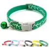 Anel de Pescoço Branco Rachado para Cachorro 1cm Pingente de Gato Acessórios Coleira de Tração para Animal de Estimação com Sino Suprimentos para Animais Pequenos