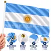 Bandeira da Argentina Acenando Transfronteiriça 14x21cm Bandeira da Argentina Copa do Mundo Bandeira de Poliéster com Haste Dia Nacional