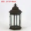 Suporte de Vela Retrô Europeu Lanterna à Prova de Vento Arte em Ferro Oca de Chão Mini Lanterna Estilo Casa Americana Ornamento de Iluminação para Caminho de Pátio
