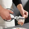 Tesoura Multifuncional de Aço Inoxidável, Modelo Novo, de Alta Resistência para Cortar Ossos de Frango e Ossos Duros, Tesoura de Cozinha para Alimentos