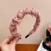 Nueva Diadema de Tul Plisado, Diadema de Malla Super Hada, Diadema de Encaje, Accesorio para el Cabello Estilo Pequeño Fragante, Diadema de Corona Alta