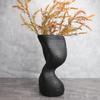 Jarrón de escritorio con arreglo floral irregular creativo moderno, modelo de mesa de centro para sala de estar, decoración suave para el hogar, adornos