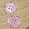 Accesorios de botones de manzana transparentes translúcidos estampados Botones para ropa DIY Botones decorativos Botones de cuatro agujeros en forma de manzana