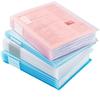 Envío Gratis Deli 72556 Carpeta de Documentos 40 Páginas Serie Tono Claro A4 Transparente Multicapa Carpeta de Almacenamiento con Inserciones