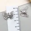 Liga de Prata Antiga Série Animal Pingente Borboleta Realista Vazado Acessórios para Joias DIY Fronteira Amazon
