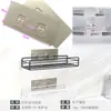 Estante de almacenamiento, Pegatina sin rastro, Hebilla de acero inoxidable transparente para rasguños del hogar, Gancho adhesivo, Jabonera, Accesorios de hebilla gris cepillado, Gancho grande y fuerte