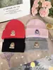 Nuevo Conjunto de Dos Piezas de Gorro y Guantes de Punto de Invierno con Lindo Dibujo Animado, Gorro Cálido de Lana y Guantes a Prueba de Frío para Niños