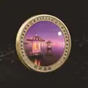 Moedas Comemorativas de Áreas Cênicas de Zhejiang: Lago Oeste de Hangzhou, Torre Leifeng, Ponte Quebrada, Três Lagos, Lua sobre o Lago, Medallas Comemorativas de Turismo do Pântano de Xixi