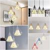 Lustre nórdico de diamante simples moderno criativo personalizado sala de jantar sala de jantar bar lâmpada ferro diamante gaiola iluminação