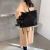 Bolso de mano de color liso para mujer, de gran capacidad, informal, para otoño e invierno, con clase de diamante, para ir al trabajo, 2025