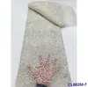 Tejido de Malla para Bordado de Plantas con Posicionamiento de Precisión en Forma de Rosa Tejido de Encaje con Lentejuelas Nupciales