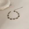 Pulsera de nariz simple personalizada para mujer ins diseño de nicho japonés y coreano 2023 temperamento estilo frío pulsera para novias estudiantes