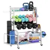 Rack de Armazenamento de Tapete de Yoga Personalizado Transfronteiriço, Gancho de Roda para Halteres Kettlebells Rolo de Espuma Faixa de Resistência Rack de Armazenamento Fitness
