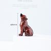 Cross-border Natural Crystal Little Wolf Carving Crystal Animal Raw Stone Ore Espécime Home Decoração Ornamentos