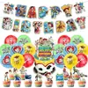 Decoração de Festa de Aniversário Tema Toy Story Transfronteiriça Banner Balão Bandeira de Bolo Conjunto