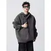 Top de punto simple y holgado estilo perezoso coreano 2024 con capucha para jóvenes, abrigo suéter de otoño e invierno para hombres y mujeres