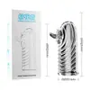 Funda de Dedo de Cristal con Diseño de Colmillo de Lobo, Vibración Divertida para el Punto G, Juguete Sexual para Adultos