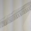 Cadena de cuentas de níquel blanco colgante unilateral de metal galvanizado con malla bordada a máquina de 6 cm, accesorios de encaje para barba de bufanda de boda