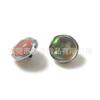 Aretes Aobao de aleación de titanio F136 con borde ondulado y forma de gelatina, aurora labio uñas cruzado fabricantes titanio G23 perforación corporal