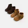 Botas Dr. Martens Infantis 2026 Estilo Outono Menina Bebê Botas Princesa com Franjas Retrô Criança Pequena Botas Birkenstock Botas Individuais para Meninas