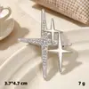 Broche de Estrella, Pin Relámpago Anti-Exposición, Pin Versátil para Traje de Hombre, Pin Fijo para Cuello de Ropa, Hebilla de Diamantes para Bufanda