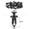100 Peças de Clips para Carro Adequados para Honda Para-lama Dianteiro Tipo Push Clips de Fixação 91503-Sz3-003