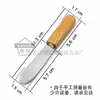 Faca de Manteiga com Cabo de Madeira de Fábrica Aço Inoxidável 430 Espátula para Geleia Manteiga Aplicador de Queijo Manteiga Queijo Atacado