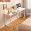 Escritorio para estudiantes, aprendizaje moderno, doble, para el hogar, mesa de alquiler, mesa sencilla, escritorio de computadora, mesa larga de pared estrecha