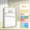 Bolsa de Asignatura en Forma de L Maletín Bolsa para Documentos Cremallera de Asignatura Malla Estéreo Apertura Grande Almacenamiento para Estudiantes Bolsa para Libros para el Inicio de Clases