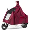 Capa de Chuva para Motos Elétricas, Individual ou Dupla, Masculina e Feminina, Tamanho Grande e Espessa, Poncho de Chuva Longo de Corpo Inteiro para Patinetes Elétricos