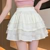 Falda de Encaje para Pastel, Nueva Falda Abullonada de Primavera 2026 para Mujer, Falda Corta, Falda de Cintura Alta en Línea A, Falda de Moda