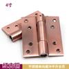 Bisagra con Amortiguador Hidráulico Yigu de 4 pulgadas, Cierre Automático de Puerta para Puertas Interiores, Bisagra de Resorte, Color Negro Dorado