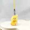 Fofos Pintinhos, Patos e Lontras Marinhas Estereoscópicos Aveludados Chaveiros DIY Pingentes de Carro Correntes para Celular Pingentes de Bolsa Atacado