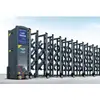 Puerta Telescópica Eléctrica Inteligente de Aleación de Aluminio Personalizada Puerta Corredera Automática para Escuelas Gubernamentales y Portones de Fábrica, Puerta Telescópica, Tianjin