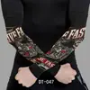Proteção solar para andar de moto Harley manga longa de seda gelada montanhismo ao ar livre pesca manga de gelo tatuagem esportiva proteção de flor manga de braço
