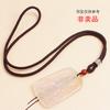 Cuerda para Colgante Marrón Rugoso Joyería Esmeralda Cuerda para Collar de Colgante Hombres Plata de Xizang Yu Pei Hebilla de Seguridad Cuerda Venta al por Mayor