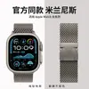 Nueva Correa Milanesa para Correa de Apple Iwatch Hebilla Paracaídas Correa de Malla Metálica Ultra